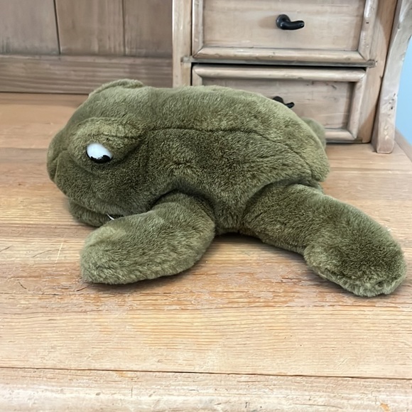 Frog Hand Puppet Plush Vintage Green Preschool Teacher Imaginative Play - Picture 4 of 8